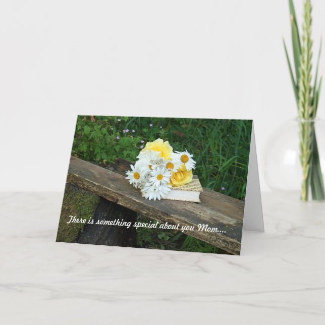 Viktat gratulationskort för Lycklig Mors dag Kort (Framsida)