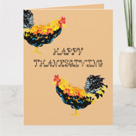 Viktat gratulationskort: Helgdag Thanksgiving Kort