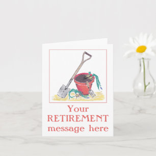 Viktat gratulationskort med Pension Kort