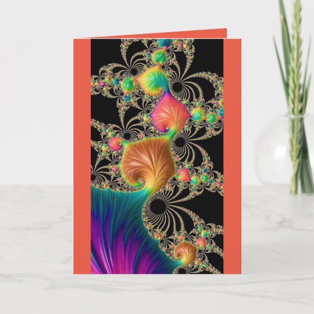 Viktat gratulationskort - tomt invändigt kort (Framsida)