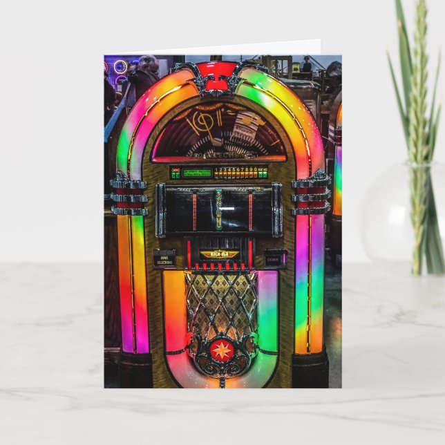 Viktat gratulationskort - Vintage, Retro Kort (Framsida)