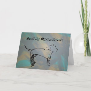 Viktat hälsningskort för grattis på födelsedagen kort