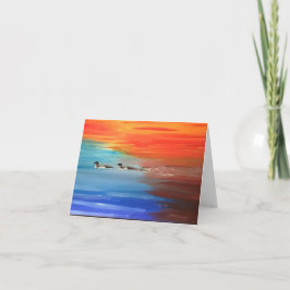 Viktat hälsningskort med bild av lån kort