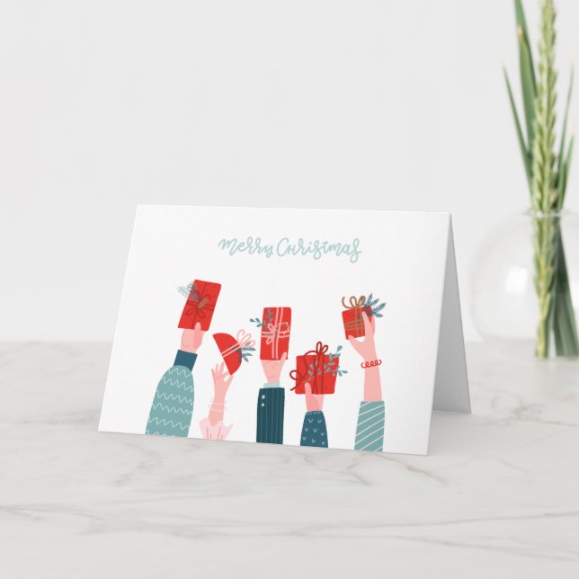 Viktat julkort tack kort (Framsida)