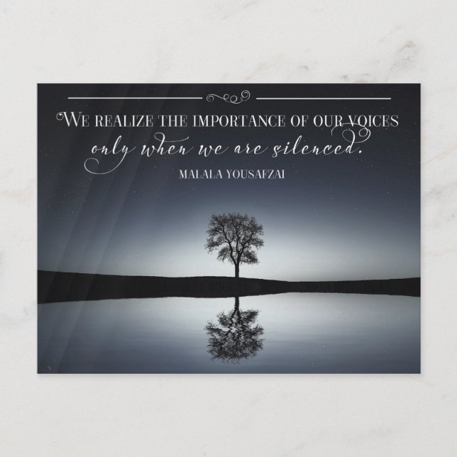 Vikten av våra röster vykort (Framsida)