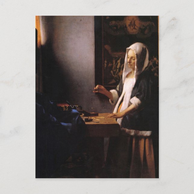 Vikter av Johannes Vermeer Vykort (Framsida)