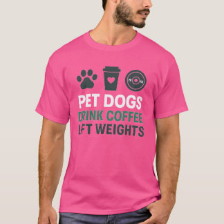 VIKTER AV PET HUNDAR DRINK COFFEE HISS T SHIRT