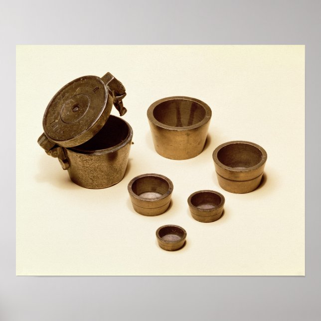 Vikter som används av handlare och apotek poster (Framsidan)