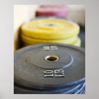 Vikter vid Gym, Newport Beach, Orange County. Poster