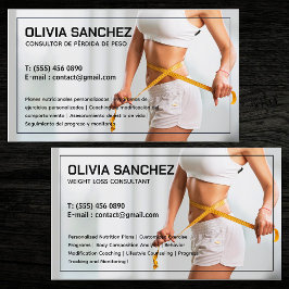 Viktförlust Bilingual Spain Affärskort Visitkort