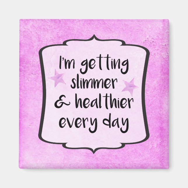 Viktförlust Diet Success Motivation Award Magnet (Framsidan)
