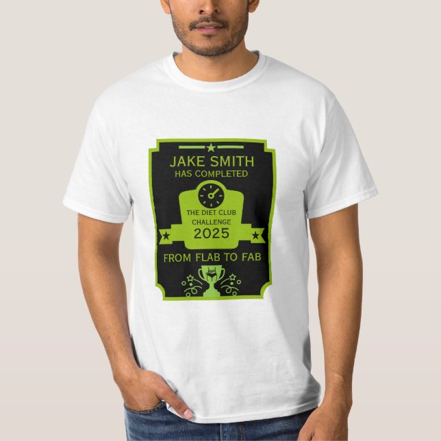 Viktförlust Grattis T Shirt (Framsida)