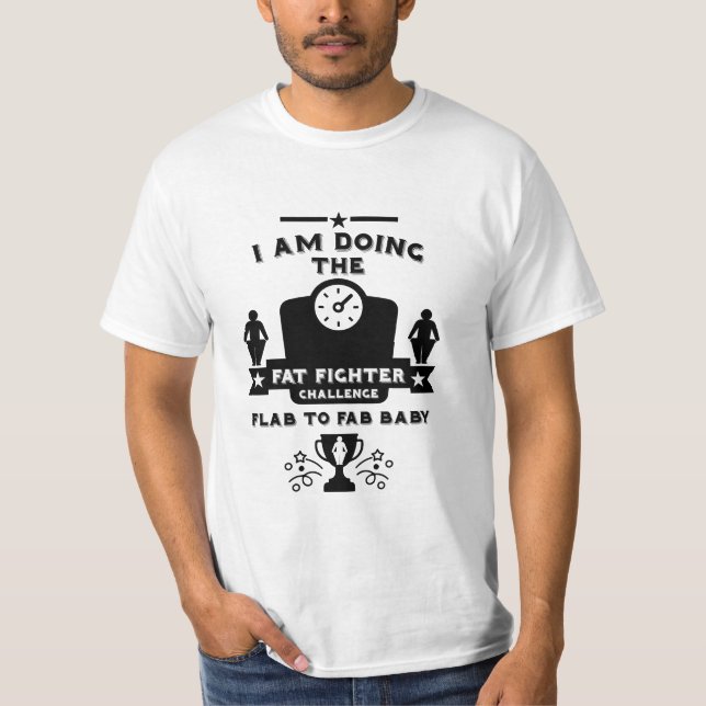 Viktförlust Grattis T Shirt (Framsida)