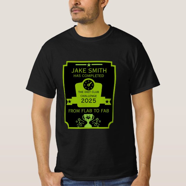 Viktförlust Grattis T Shirt (Framsida)