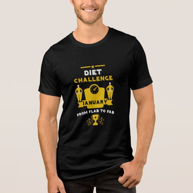Viktförlust i januari Grattis T Shirt (Framsida)