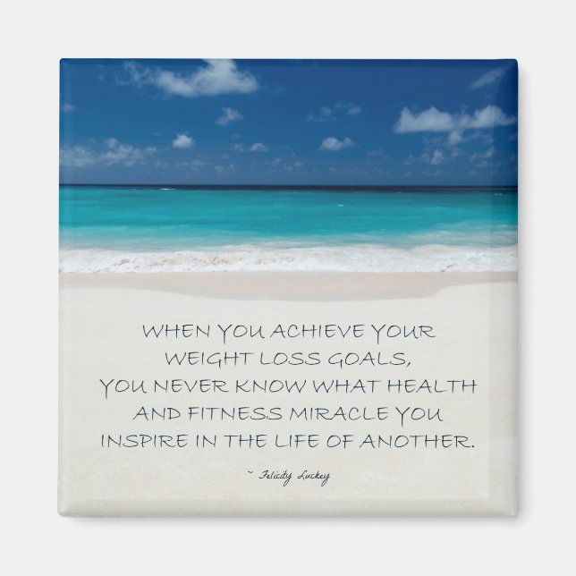 Viktförlust Motiveringell magnet: Beach 17 Magnet (Framsidan)