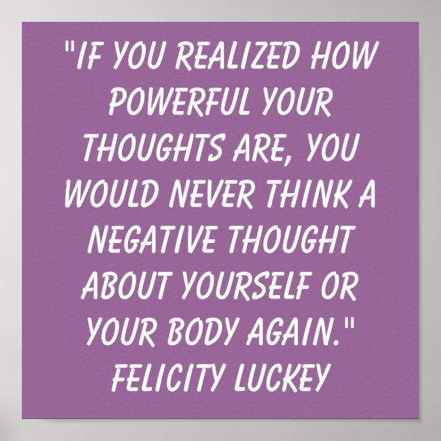 Viktförlust Tankar 10 Poster (Framsidan)