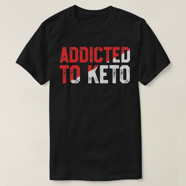Viktförlust vid förtäring Funny Keto Shirt Ketosis T (Design framsida)