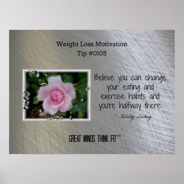 Viktförlustens motivation Poster Tips #0105 (Framsidan)