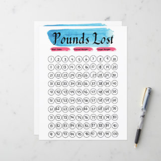 Viktförlustspårare journal 100 lbs/kg