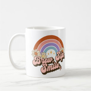 Viktig återloppsdesign med Brew Sip Smile Kaffemugg