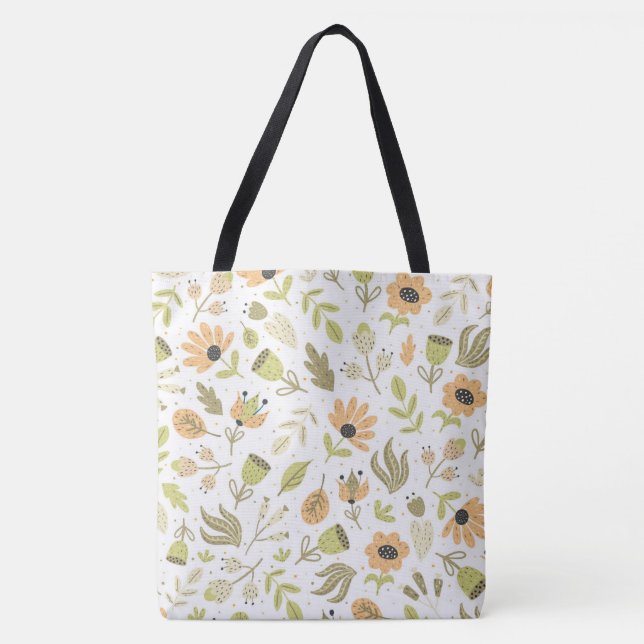 Viktig Blommigt Tygkasse (Framsida)