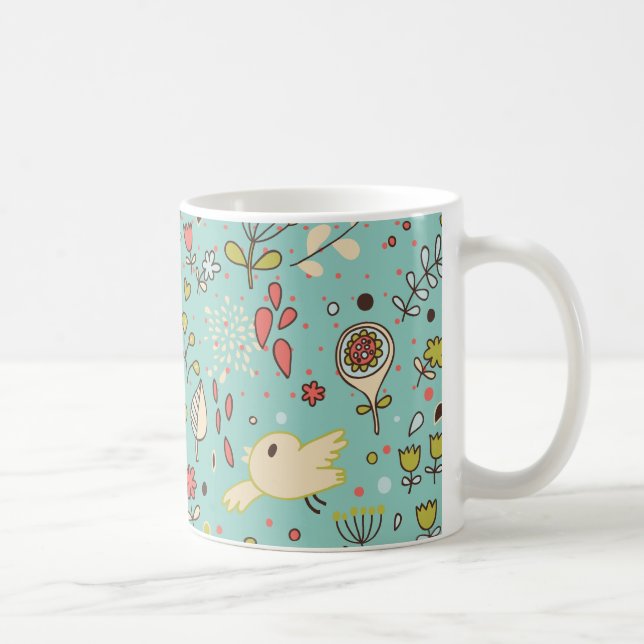 Viktig Blomsterträdgård Kaffemugg (Höger)