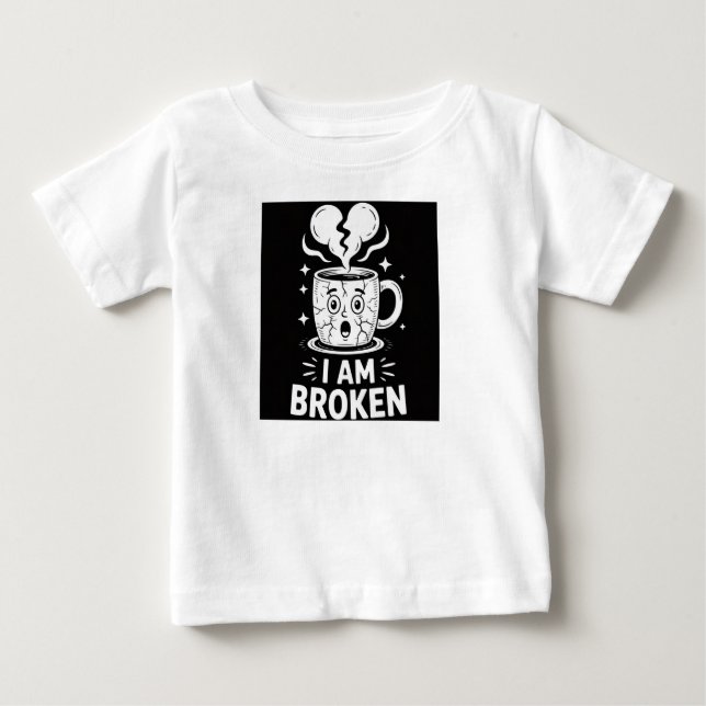 Viktig bomullströja för småbarn – roliga färger oc t shirt (Framsida)