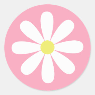 Viktig Daisy Runt Klistermärke