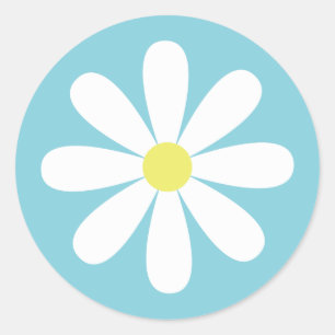 Viktig Daisy Runt Klistermärke
