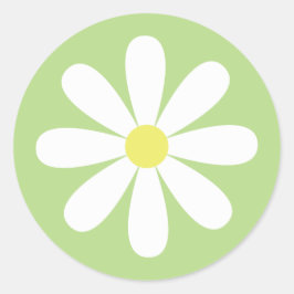 Viktig Daisy Runt Klistermärke