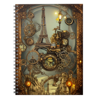 Viktig, detaljerad Steampunk Fantasy-bärbar dator Anteckningsbok