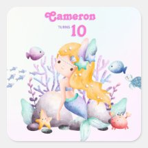 Viktig Elegant under Sjöjungfrun Havsblått