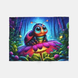 Viktig fantasi kryp nydrömmande om naturen fleecefilt