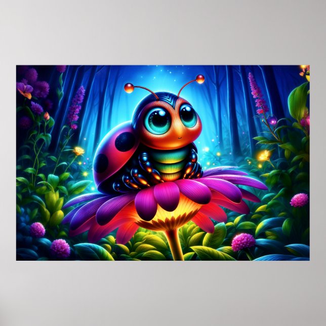 Viktig fantasi kryp nydrömmande om naturen poster (Framsidan)