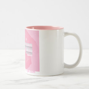 Viktig för rosamugg w/Pink! Två-Tonad Mugg