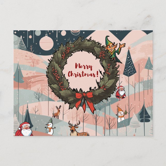 Viktig God jul med andningssvårigheter Helg Vykort (Framsida)