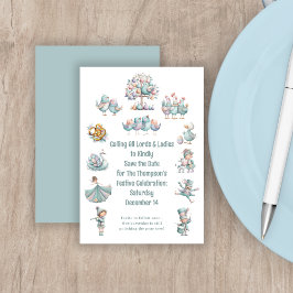 Viktig illustration 12 dagar jul spara datumet