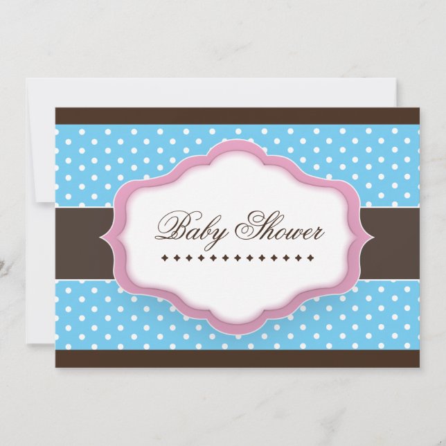 Viktig inbjudan till babyskor: 5"x7" (Framsida)