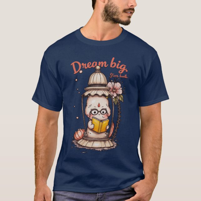 Viktig läsning av buddha-mönster t shirt (Framsida)