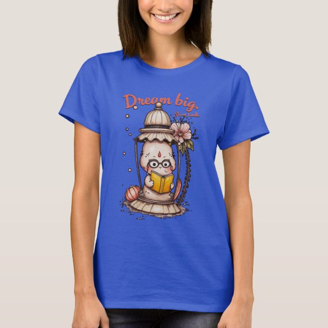 Viktig läsning av buddha-mönster t shirt (Framsida)