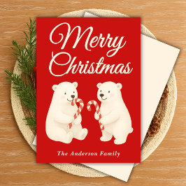 Viktig Polar med Polkagrisar jul Julkort