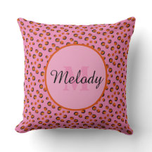 Viktig rosa cheetah Animal Print Monogram