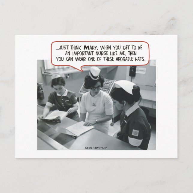 Viktig sjuksköterska - Adabel Hat Vykort (Framsida)