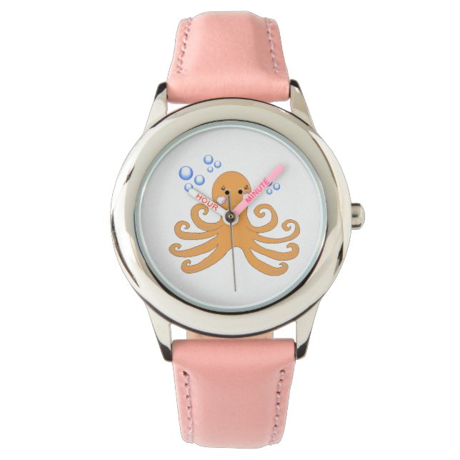 Viktig Tecknad Octopus Armbandsur (Framsida)