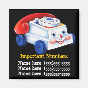 VIKTIG telefonnummermagnet Magnet