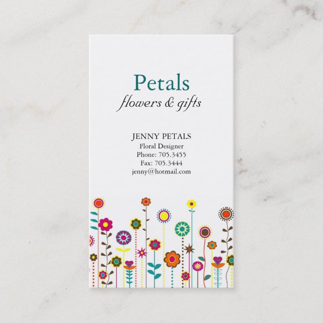 Viktiga Affärskort Visitkort (Framsida)