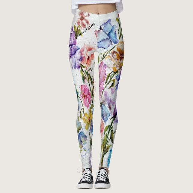 VIKTIGA BLOMMIGTAR LEGGINGS (Framsida)