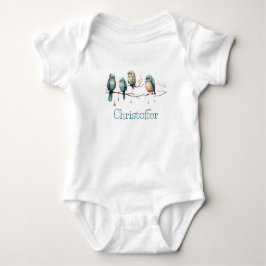 Viktiga fåglar på Grenar Pastel Baby Shower T Shirt