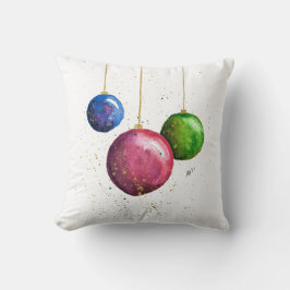 Viktiga, färgstarka julbalkar kudde